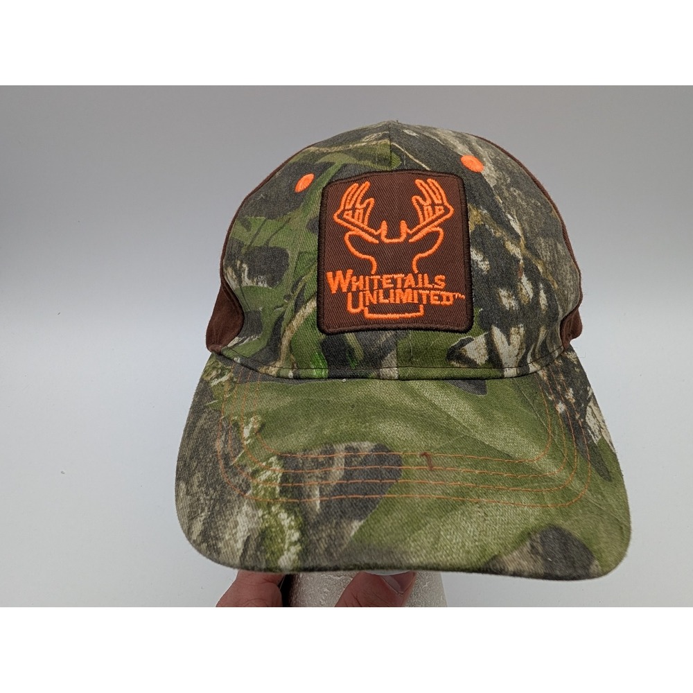 Paramount Outdoors Whitetails Unlimited Camo Brown Hunting Hat Adjustable Cap